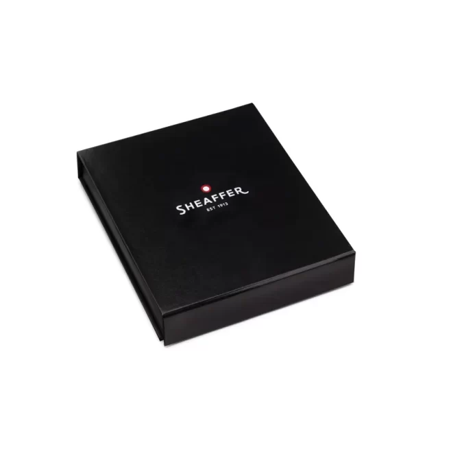 Sheaffer Gift Set 300 9325 Ballpoint Pen with Table Clock Glossy Black with Gold Trims