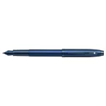 Sheaffer® 100 9371 Satin Blue Fountain Pen With PVD Blue Trim - Medium