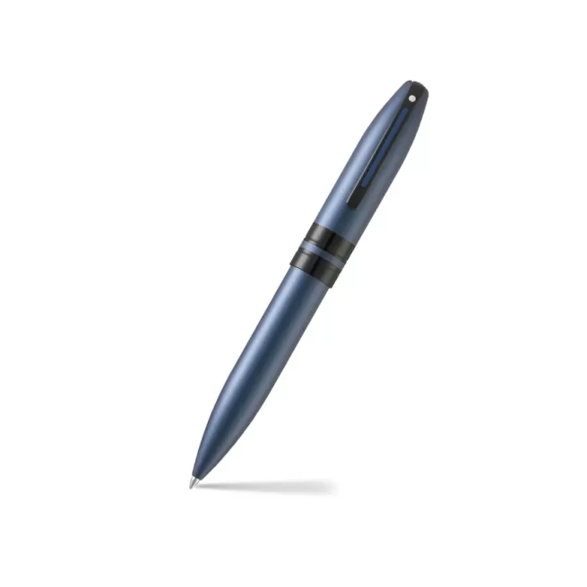 Sheaffer® ICON 9110 Metalic Blue Ballpoint Pen With Gloss Black PVD Trim