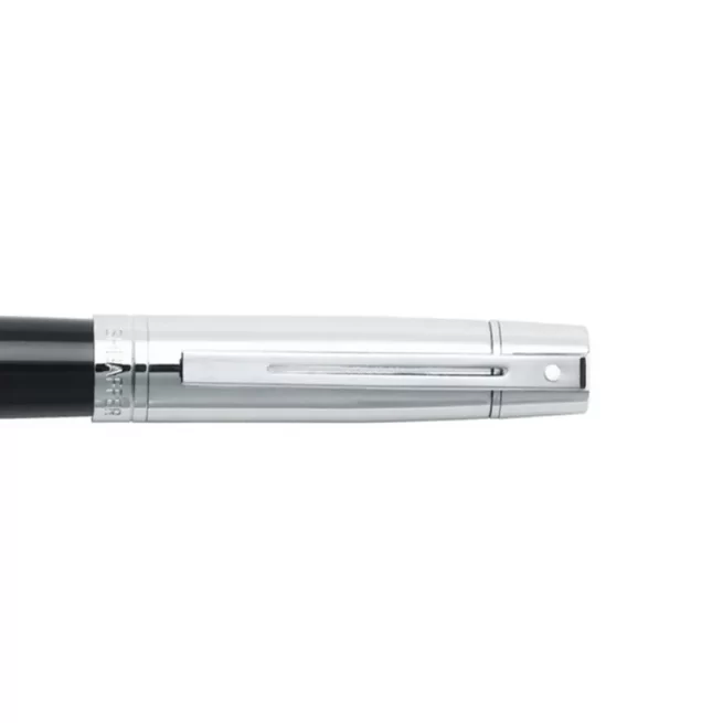 Sheaffer Gift 300 9314 Rollerball Pen Glossy Black and Chrome with Chrome-Plated Trim