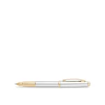 Sheaffer 9340 Gift 100 Fountain Pen Bright Chrome with Gold Tone Trim