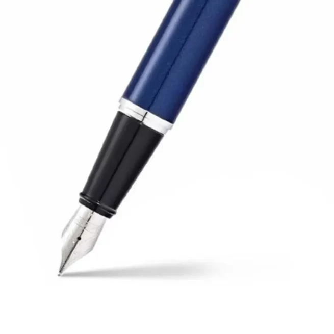 Sheaffer 9341 Gift 300 Fountain Pen (Medium) Glossy Blue with Chrome-Plated Trim