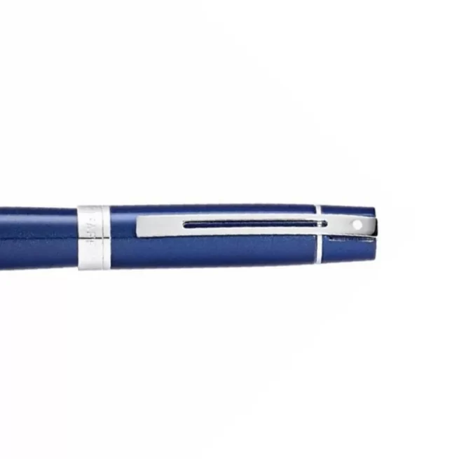 Sheaffer 9341 Gift 300 Fountain Pen (Medium) Glossy Blue with Chrome-Plated Trim