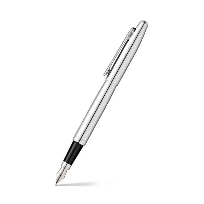 Sheaffer 9421 VFM Fountain Pen (Medium) Polished Chrome with Chrome-Plated Trim