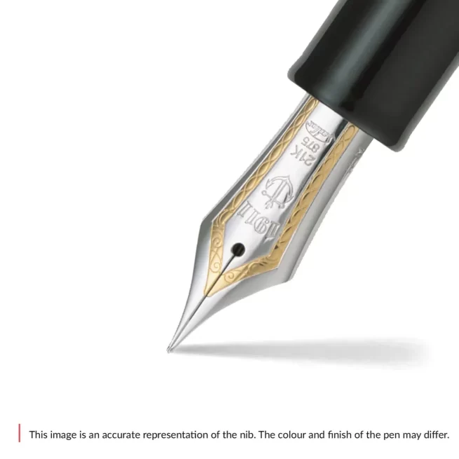 Sailor Professional Gear Fountain Pen (21K Medium) Black with Rhodium-plated Trims