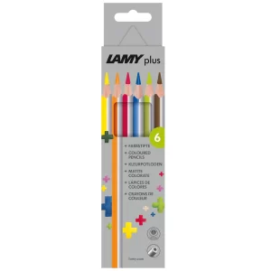 plus Packaging of 6 Coloured pencils