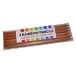 plus Packaging of 6 Coloured pencils-DFGG