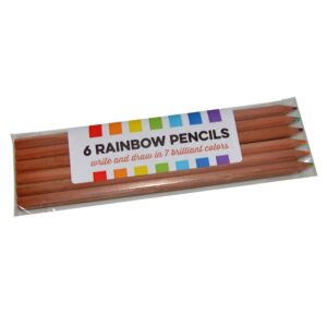 plus Packaging of 6 Coloured pencils-DFGG