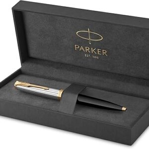 Parker 51 Black Gold Trim Ballpoint Pen &lrm;Parker-10082