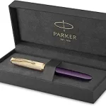 Parker 51 Deluxe Plum Gold Trim Fountain Pen 2123517