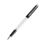 Waterman Hémisphère Colour Blocking Black & White Chrome Trim Fountain Pen 8901198913726