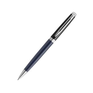 Waterman H&eacute;misph&egrave;re Colour Blocking Black & Blue Chrome Trim Ballpoint Pen &lrm;8901198913795