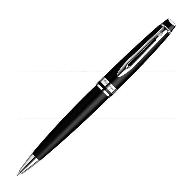 Waterman Expert MATTE BLACK CHROME TRIM Ballpoint Pen ‎9000017141