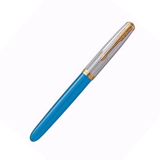 Parker 51 Turquoise Gold Trim Fountain Pen 8901198710097