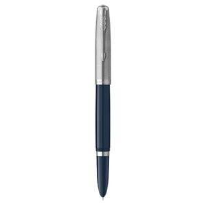 Parker 51 Midnight Blue Chrome Trim Fountain Pen &lrm;2123501