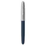 Parker 51 Midnight Blue Chrome Trim Fountain Pen ‎2123501