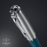 Parker 51 Teal Blue Chrome Trim Fountain Pen 2123506