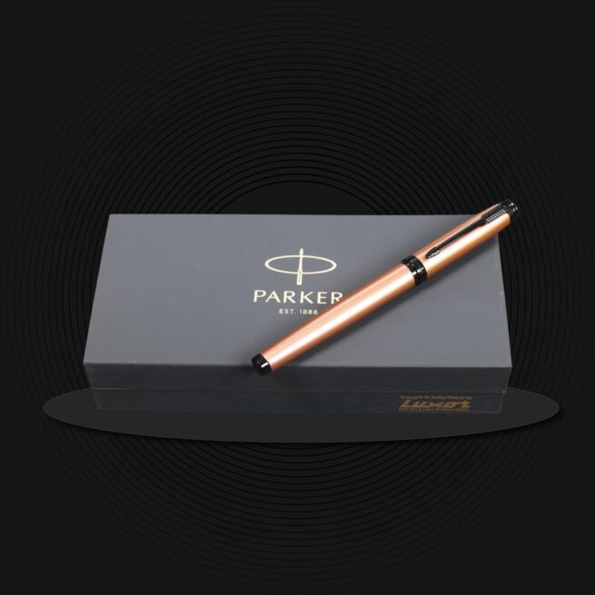 Parker Ambient Ambient Rose Gold Black Metal Trim Rollerball Pen 9000032909