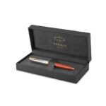 Parker 51 Red Rage Gold Trim Fountain Pen