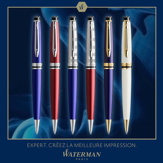 Waterman Expert DARK RED CHROME TRIM Ballpoint Pen 2093653