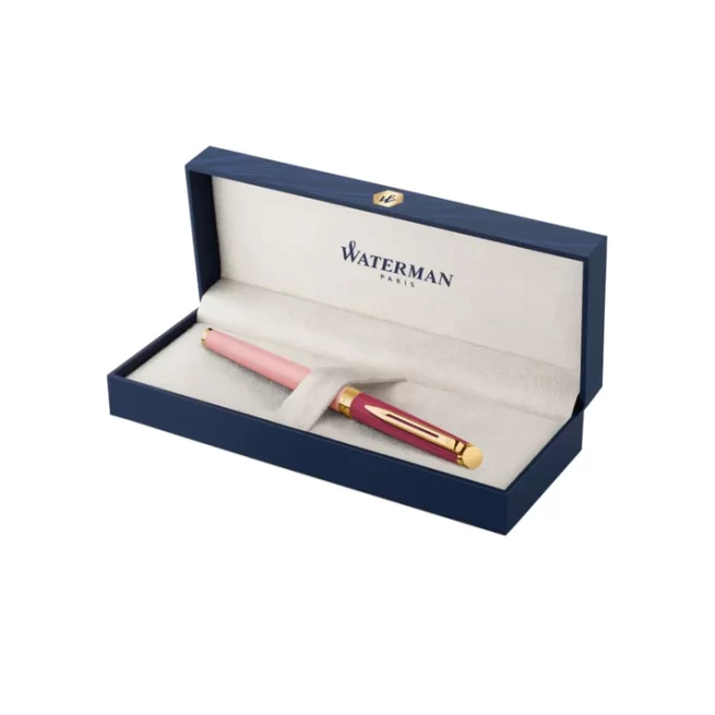 Waterman Hémisphère Colour Blocking Pink Gold Trim Rollerball Pen
