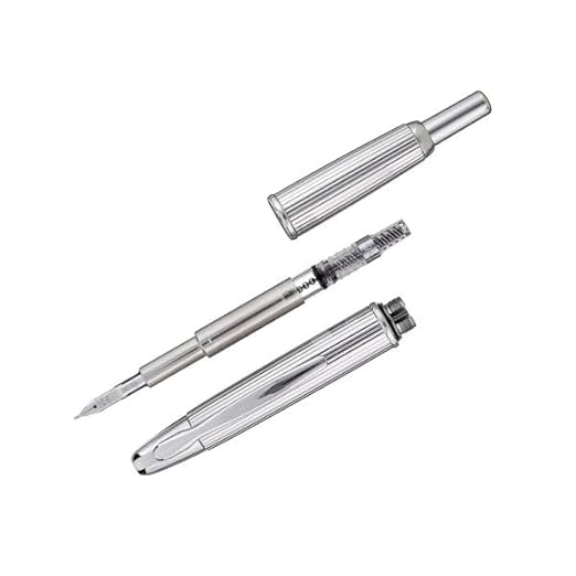 Pilot Capless Silver Accent Fountain Pen FC-1500RRR