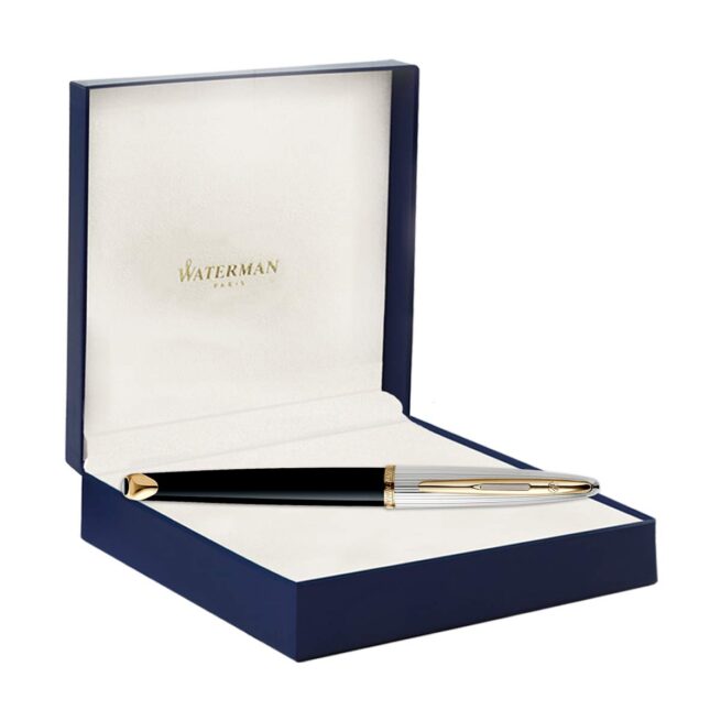 Waterman Carène Deluxe Black Gold Trim Fountain Pen ‎9000013883