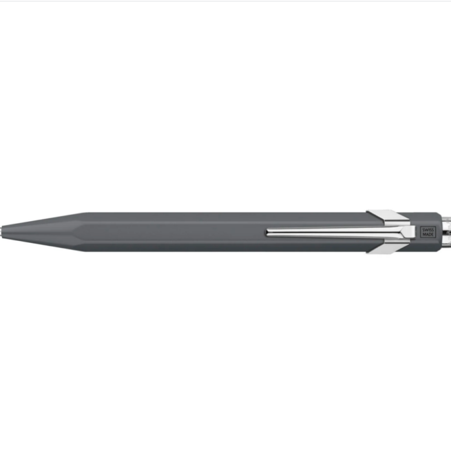 Caran D'Ache 849 Classic Line Matte Grey Roller Ball Pen {WP33528}.
